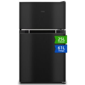 Réfrigérateur congélateur en haut Réfrigérateur congélateur - 86 L (61/25L) - Portes réversibles, Congélateur 4 étoiles, Machine à glaçons, Garantie compresseur 12 ans, Classe E