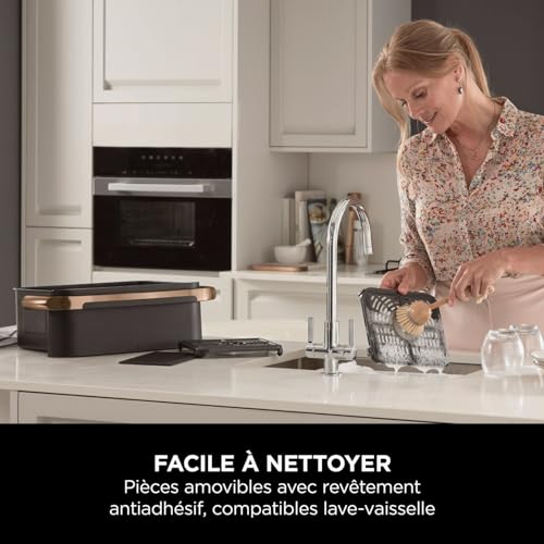 Foodi FlexDrawer Air Fryer, Dual Zone Avec Séparateur Amovible, Grand Tiroir de 10.4 L, AF500EUCP – Image 2