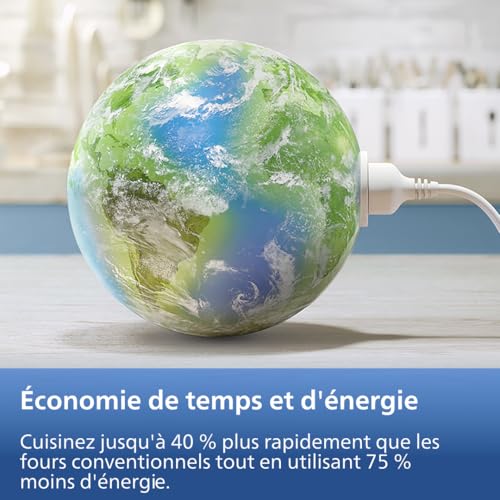 Air Fryer Série 1000 Panier Flexible avec Séparateur Amovible - Airfryer 7.1L, Technologie RapidAir, 10 Modes de Cuisson, 90% Matières Grasses en Moins(NA154/00) – Image 3