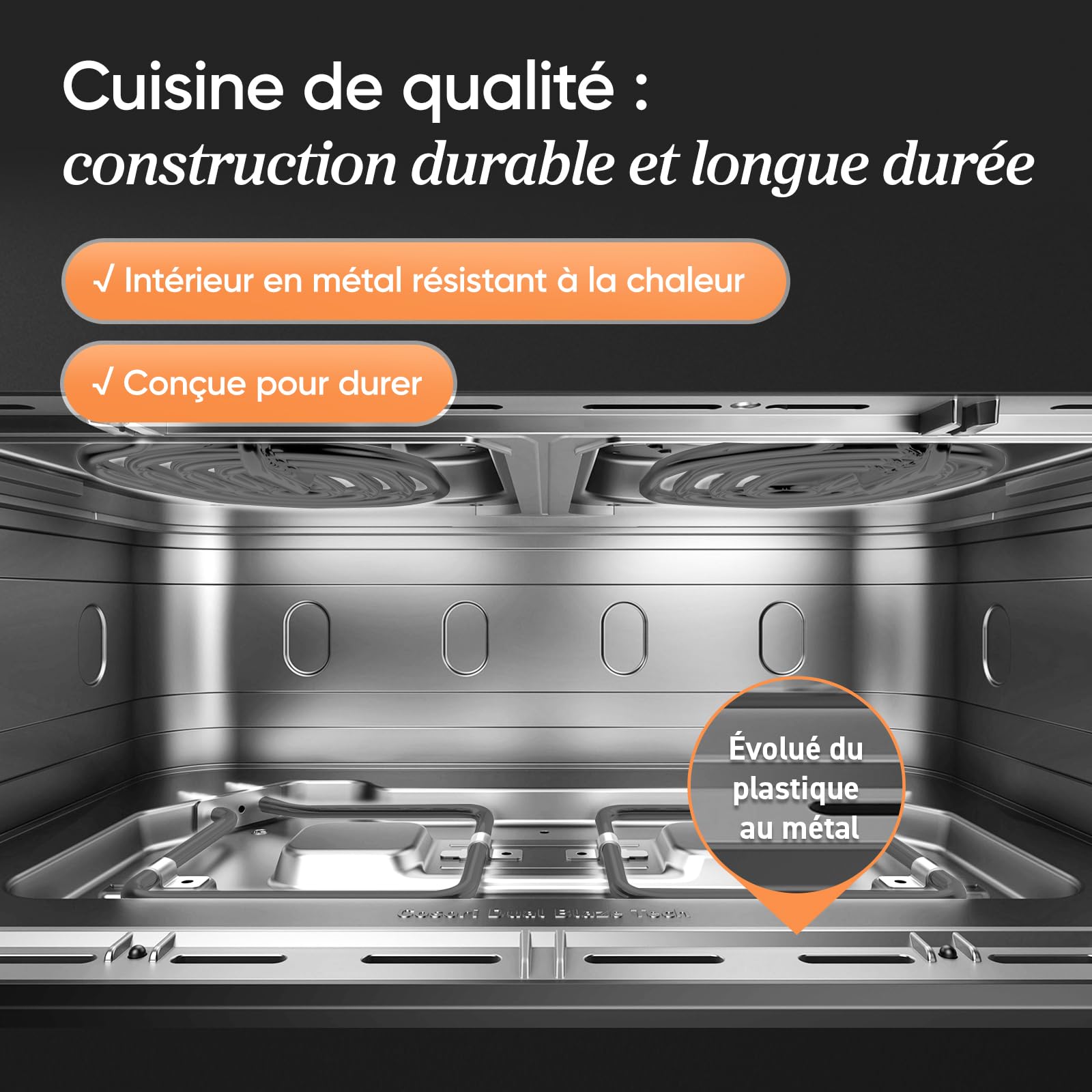 Air Fryer 10L Twinfry, Friteuse sans Huile Double Résistance, Airfryer à Dual Zone Avec Séparateur Amovible – Image 5