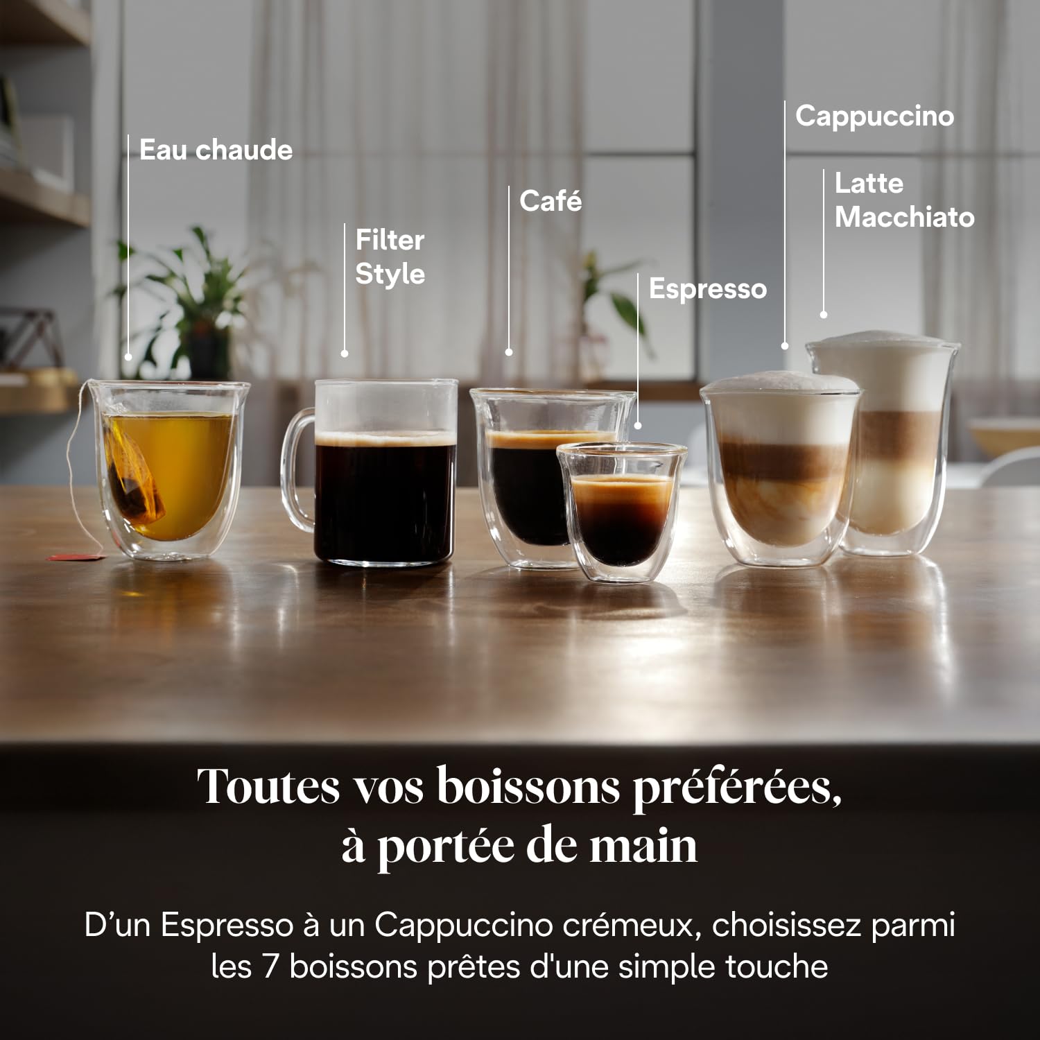 Magnifica Evo - Perfetto Machine à Café Automatique avec LatteCrema Mousseur à Lait Automatique, 7 Boissons en une Seule Touche, Commandes Soft Touch, Argent et Noir (ECAM292.81.SB) – Image 6